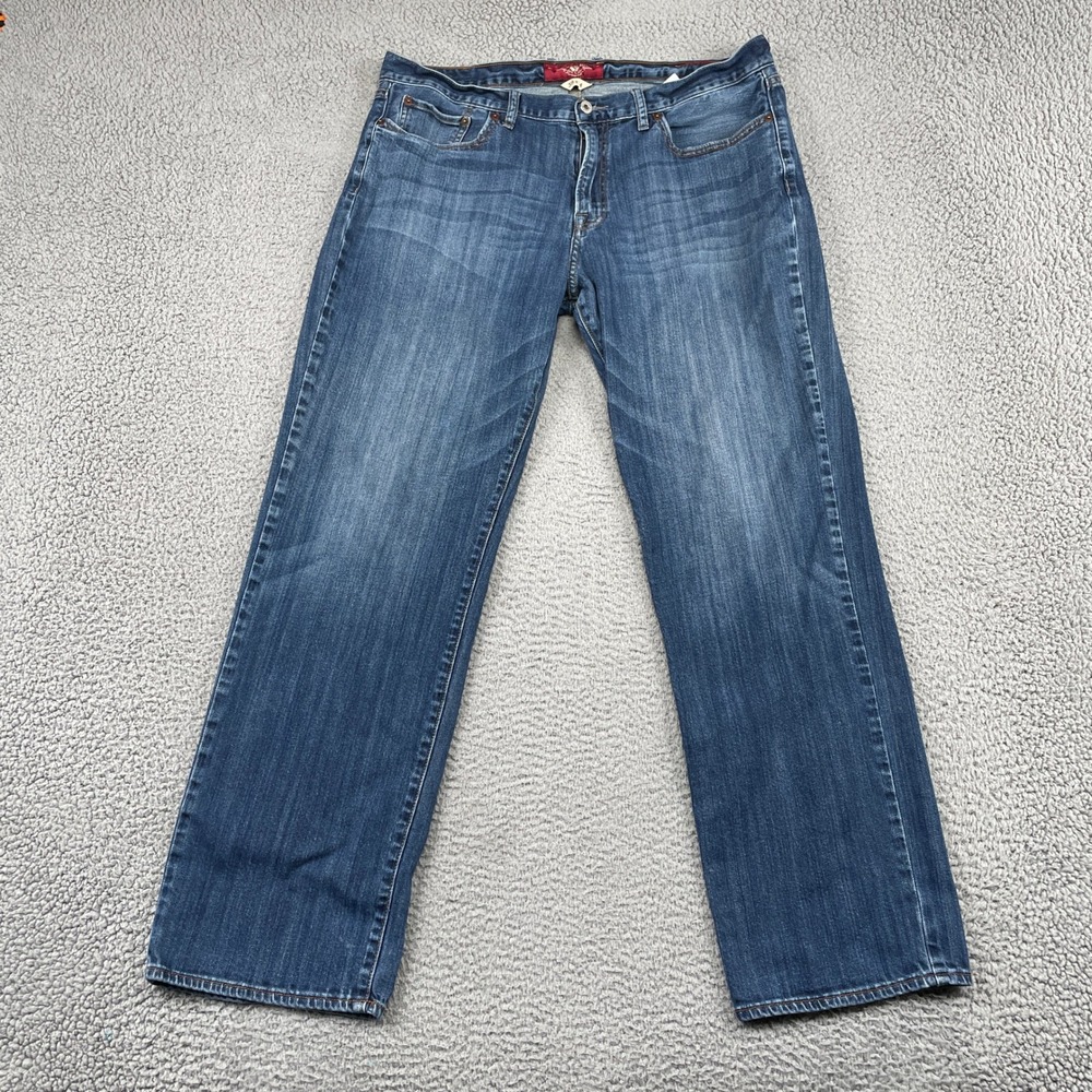 Lucky Brand Jeans Mens 38x34 Blue 361 Vintage Straight Stretch Denim Classic